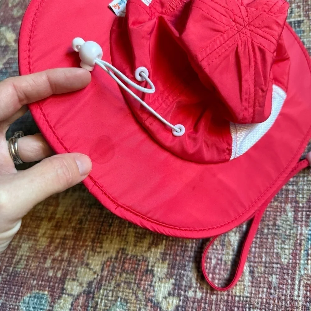 Swim Zip Baby 0-6 months Kids Red Sun Hat